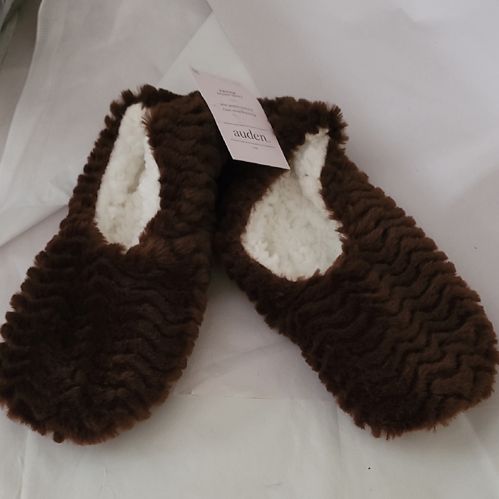 Brown Fuzzy Slippers